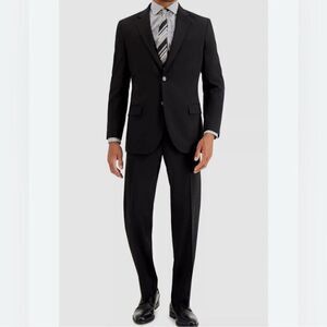 Nautica Modern Fit Black Mens Jacket Suit(Size
42R/W36)